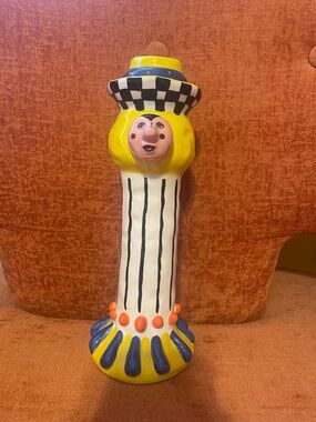 Judie Bomberger Harlequin Candle Holder